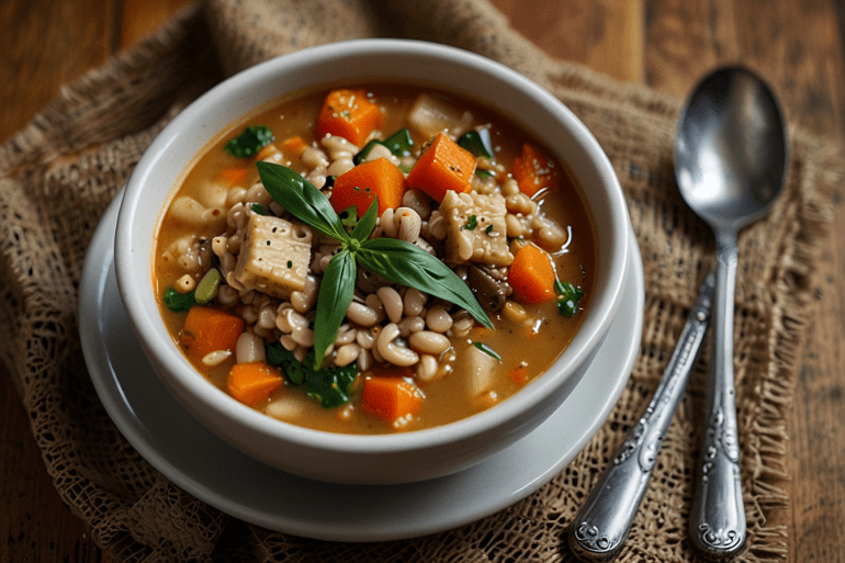 Vegan Barley Soup Gourmet Recipe