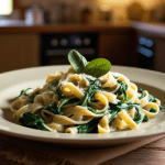 Gluten Free Spinach Fettuccine Noodles Recipe