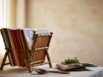 Bamboo Cookbook Stand – A Stylish and Practical Kitchen Essential