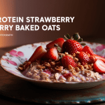 High Protein Vegan Strawberry Baked Oats Recipe