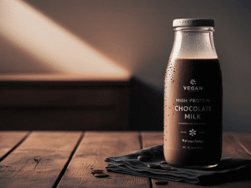 High Protein Vegan Chocolate Milk Without Sucralose