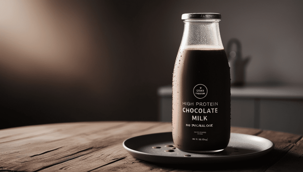 High Protein Vegan Chocolate Milk Without Sucralose